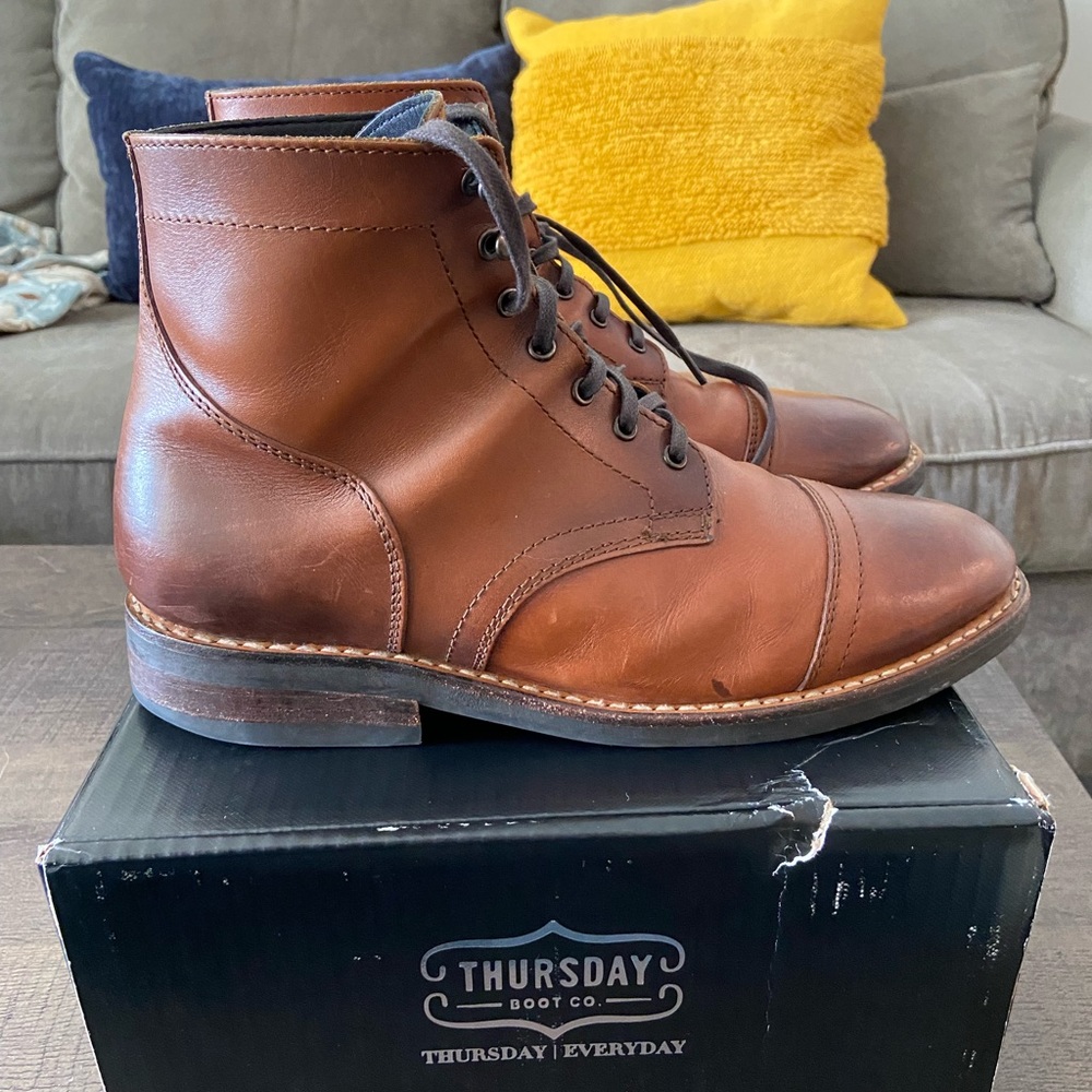 Thursday Boots Brandy Captains Size 10